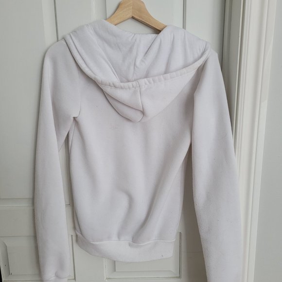 White Zip Up Hoodie - Picture 2 of 2